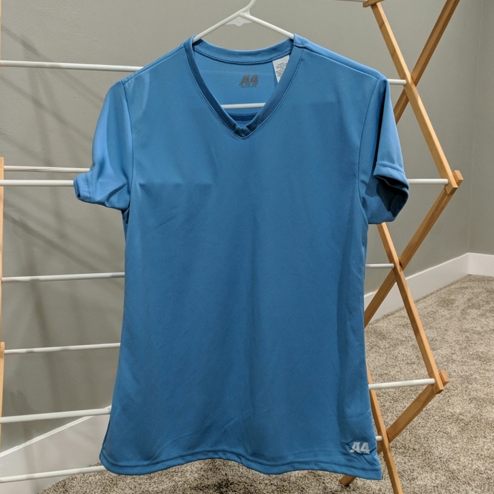 A4 wicking v-neck athletic shirt